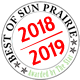 Best of Sun Prairie 2018 Award for West Prairie Dental